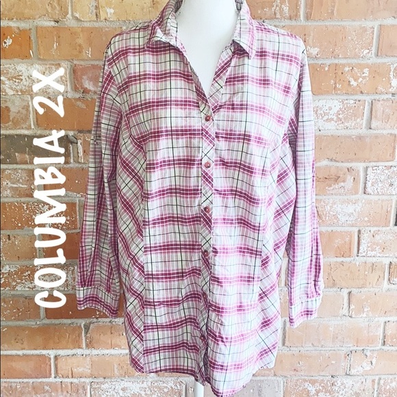 Columbia Tops - ▪️ COLUMBIA ▪️ Plaid Top Plus 2X
